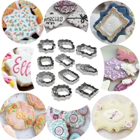 polymer clay cutter lace frame stainless steel cutting mold nameplate diy pottery ceramic cookie cutter hobby craft kit supplies
