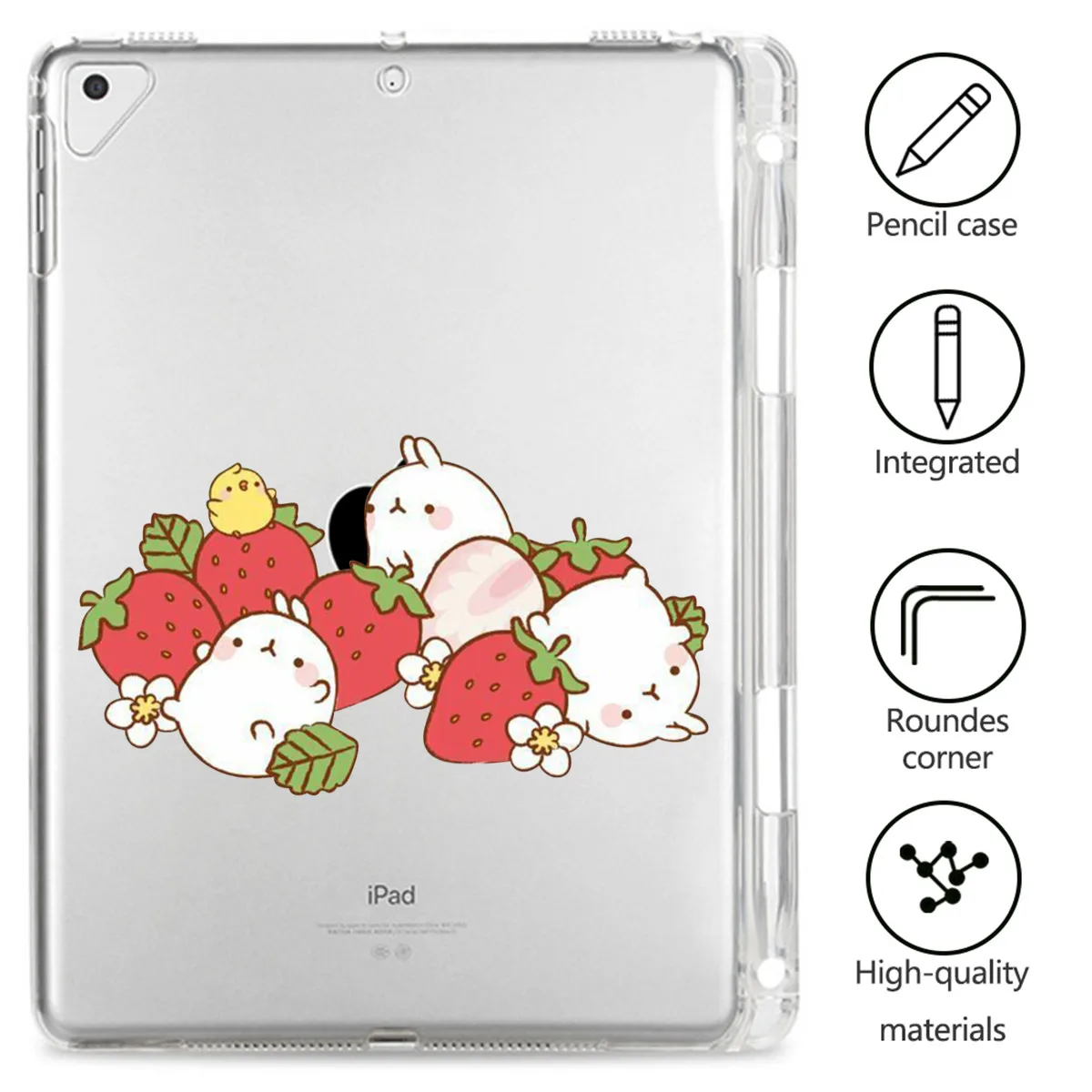 

Прозрачный силиконовый чехол для ipad pro 11, чехол для планшета 2020 дюйма, Симпатичные пельмени для ipad Air 2 Air 3, Чехлы для ipad 7-го поколения Mini 1 2 3