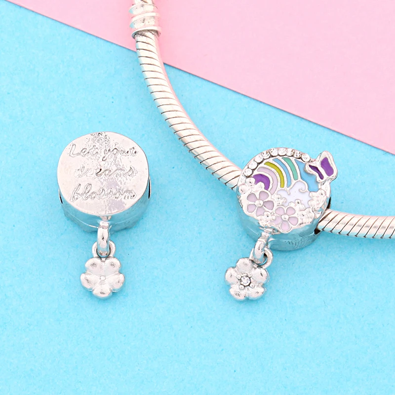 Leabyl Новое поступление цветной Цветущий Цветочный Шарм Подвеска для женщин