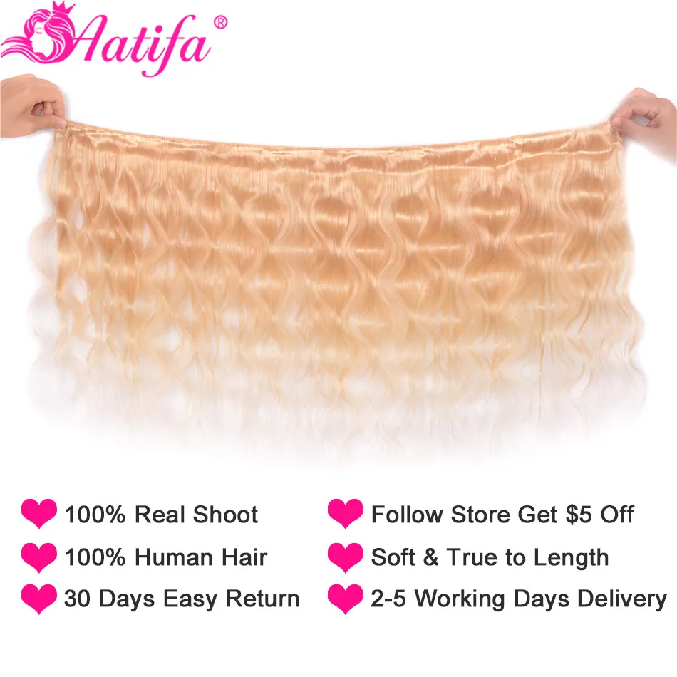 Перуанские волнистые светлые кружевные фронтальные с пряди Remy человеческие