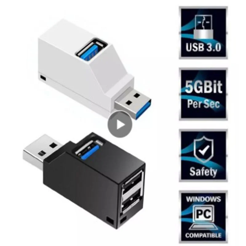Удлинитель адаптера USB 3 0/2 0 мини разветвитель с портами высокоскоростной U диск
