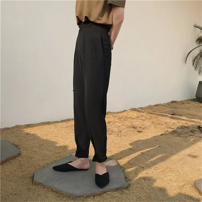 HziriP New Fashion Chic Large Size Trousers 2020 Slender Casual All Match High Waist Loose Solid Women Brief Pencil Pants | Женская