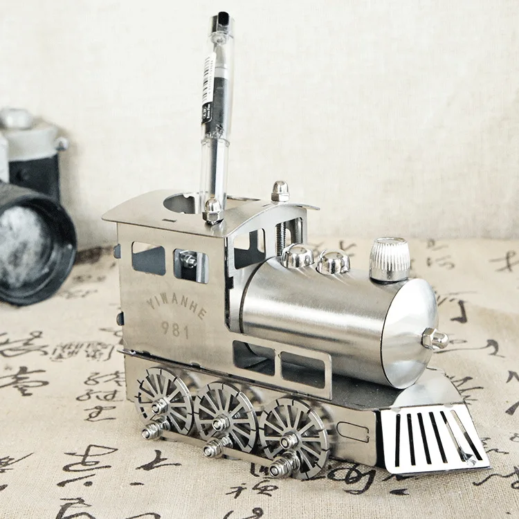 

Special Offer Metal Craft House Collection Stainless Steel Cutting Train Model Ornaments Kids Gift SMG Train