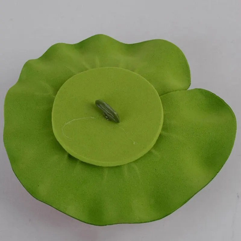

1 PCS Artificial Lotus Water Lily Floating Flower Pond Tank Plant Ornament 10cm Home Garden Pond Decoration