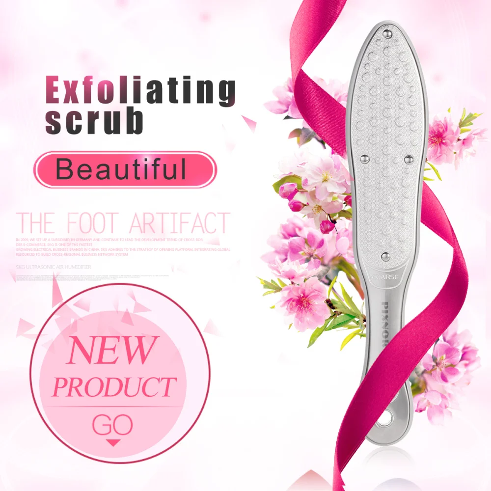 

Professional Sunflower Stainless Steel Calluse Remover Pedicure File Pedicure Scrubber for Hard Skin (Grey)