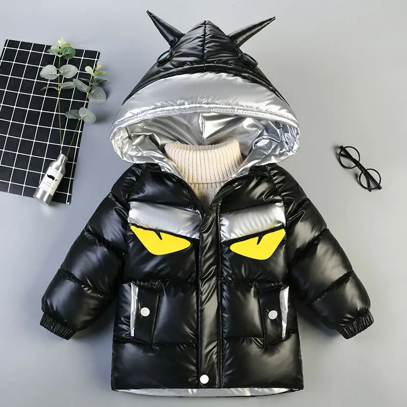 

Boy's Cotton Jacket Children Clothing Kids Autumn Winter Parker Down Cotton Jacket Baby Fashion Padded Jacket Thick Hooded Coat