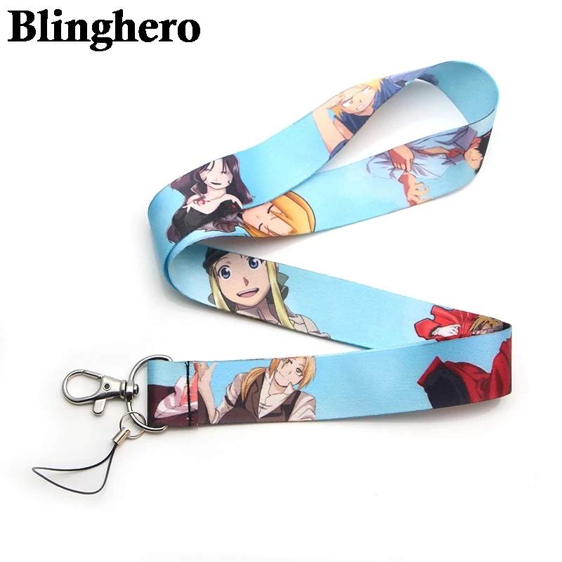 CA919 стальной ремешок для мобильного телефона с изображением аниме крутой шейный