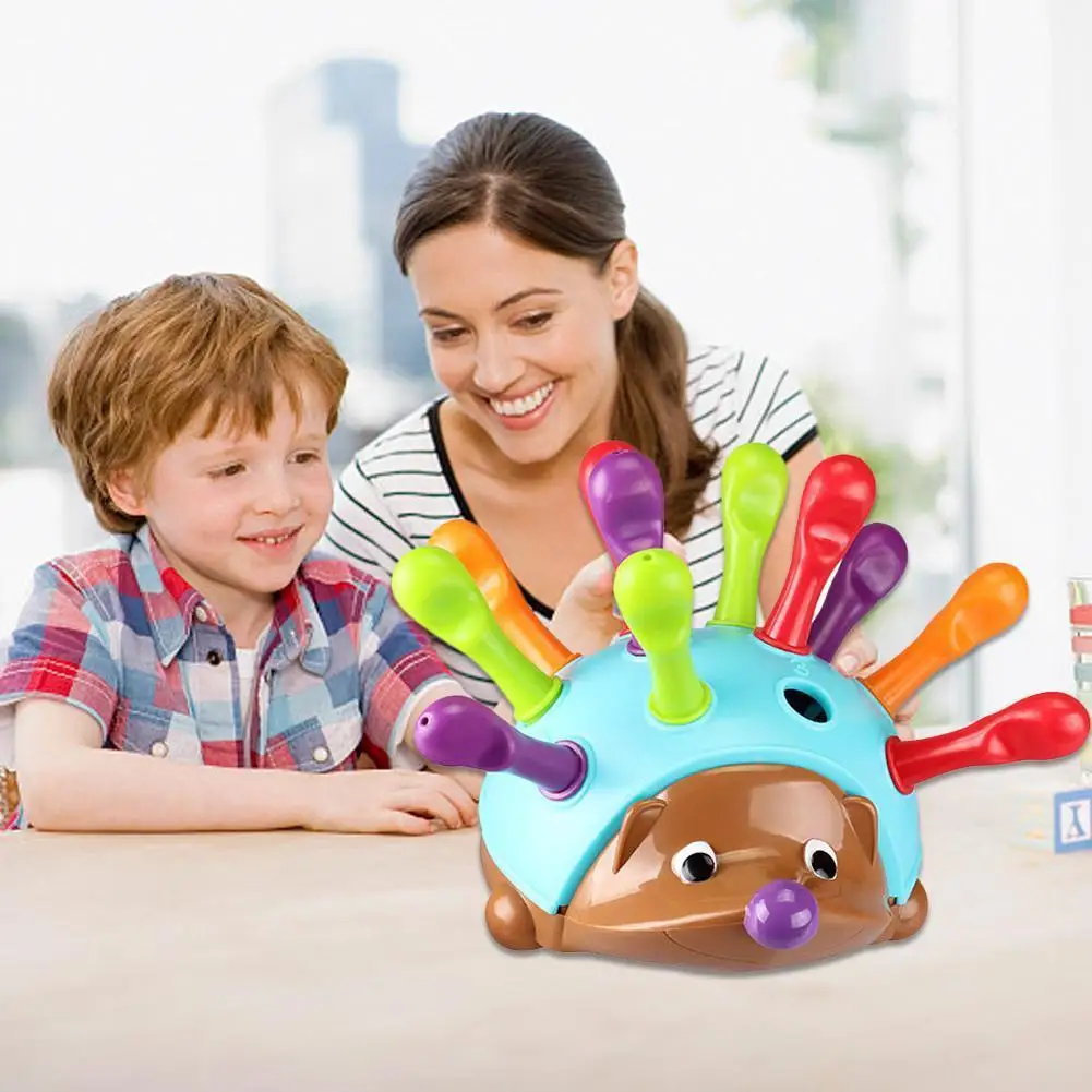 Игрушки для малышей 13 24 месяцев ежик сортировщик цветные игрушки укладки ежика