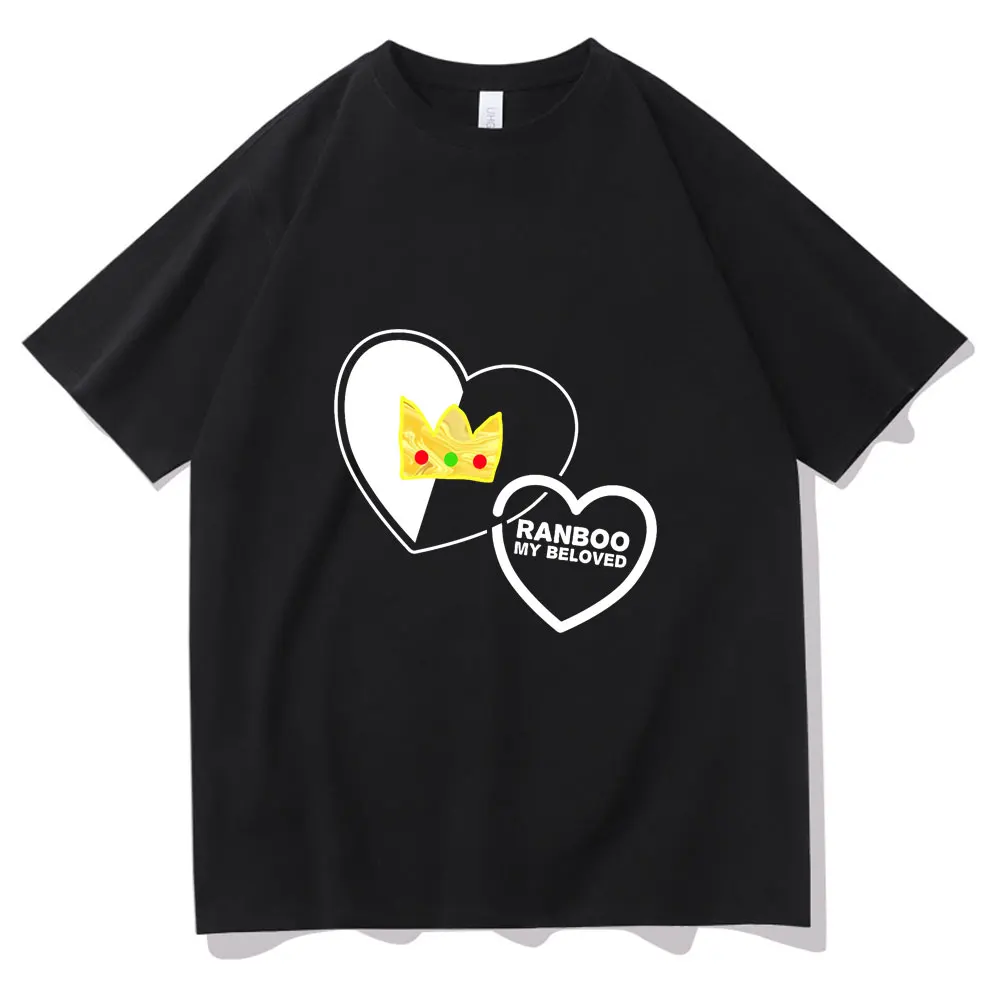 

Games Dream Smp Tshirt Funny Quackity My Beloved T-shirt Cartoon Ranboo Pattern Print Short Sleeve Tee Men Women Casual T Shirts