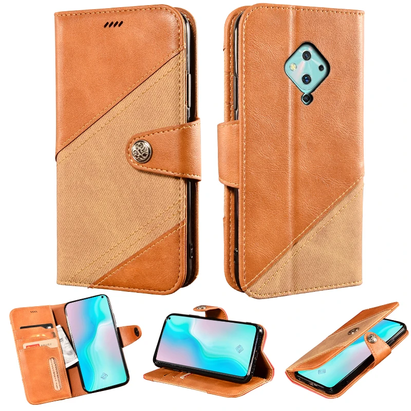 

wallet case for Vivo S5 phone leather book case luxury flip magnetic shockproof bumper cover on Vivo S5/V1932A/V1932T case