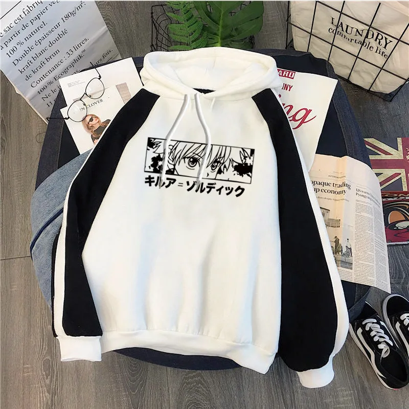 Толстовка Оверсайз хисока Kpop hunter X свитшот с длинным рукавом корейский Свободный