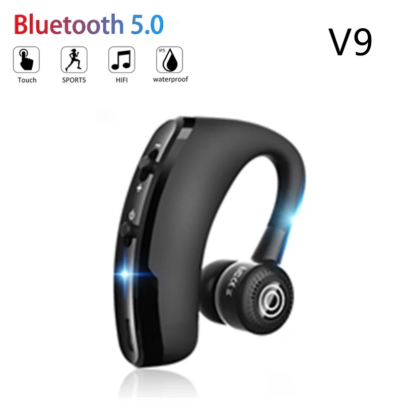 

Bluetooth 5.0 Earphones V9 TWS Wireless Headphones Sport Earbuds Headset with Mic for All Smart Phone Xiaomi Samsung Huawei LG