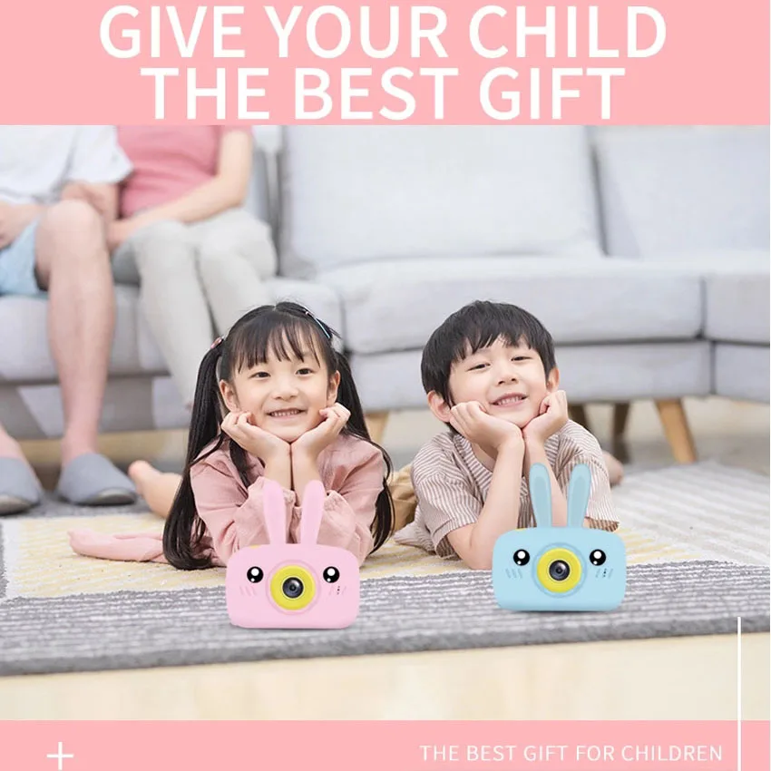 Детская мини камера 12 миллионов пикселей HD экран аккумуляторная цифровая