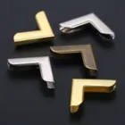 Золотые Защитные уголки для скрапбукинга, 20 шт., 20 х20 мм, тетрадь, Альбомы меню карт