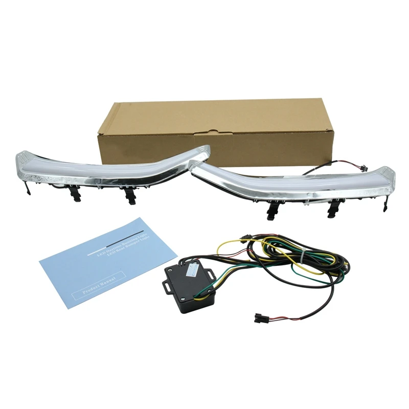 

2Pcs for 13-15 Years Subaru Forester with Yellow Light Guide Light Two-Color Daytime Running Light