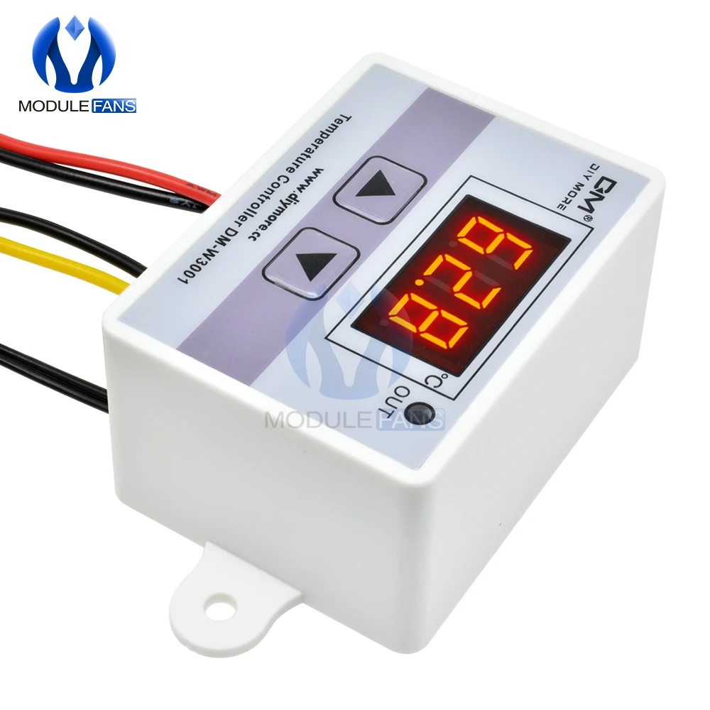 220V AC 10A XH W3001 цифровой светодиодный Контроль температуры контроллер для Arduino
