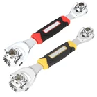 Торцевой ключ Tiger, 48 в 1, с вращением на 360 градусов, с шлицевыми болтами, ручной инструмент для ремонта мебели и автомобиля