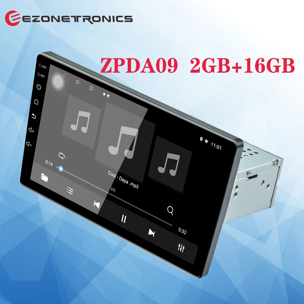 

Автомагнитола Ezonetronics, мультимедийный плеер 1 Din на Android, со встроенным GPS-Навигатором, 9 "сенсорным экраном, без видеовыхода