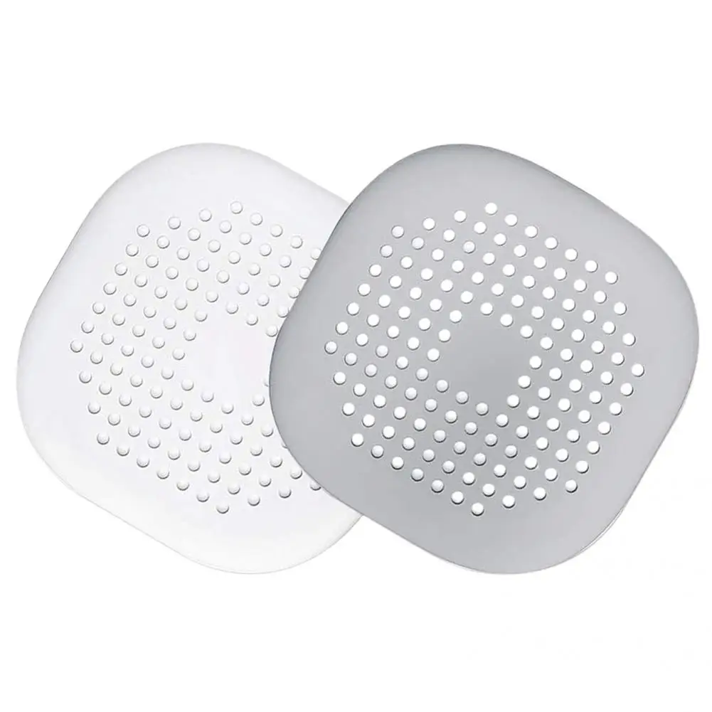 

Soft 2Pcs Premium Bathtub Sink Sewer Filter Square Sewer Filter Flexible Cleaning Tools