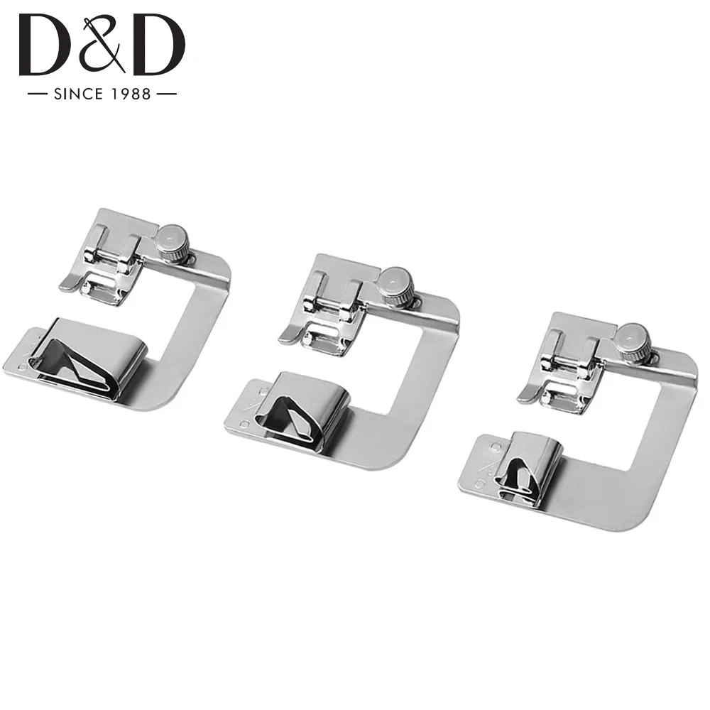 4 размера домашняя швейная машина ножная прижимная свернутая кромка для домашних