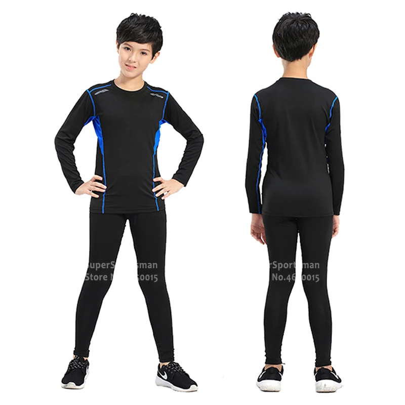 Детский спортивный костюм одежда для тренировок и фитнеса спортзала мужская