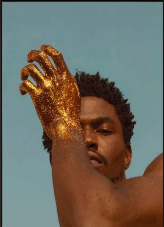 

Figure Oil Painting on Canvas Golden Hand Black Man Wall Art Posters and Prints Pictures for Living Room Home Wall Cuadros Decor