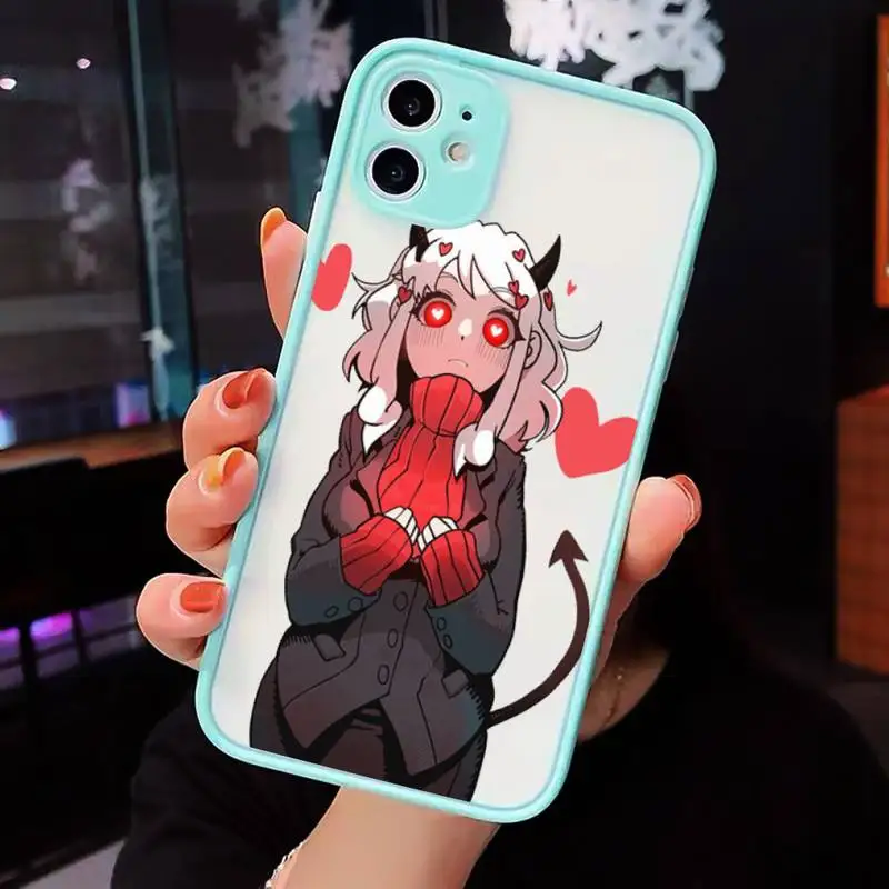 

Devil woman Phone Cases Matte Transparent for iPhone 7 8 11 12 s mini pro X XS XR MAX Plus cover funda