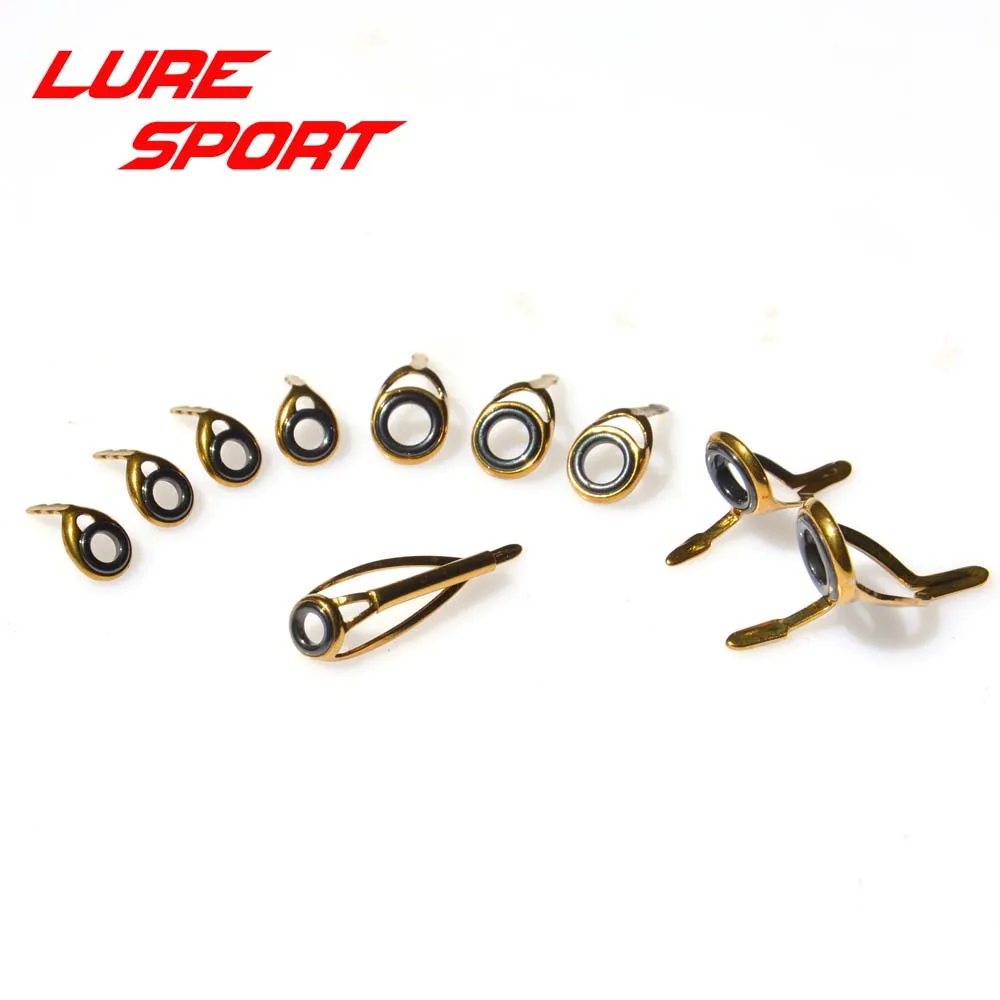 

LureSport KT KW guide MN Top 10 шт. набор направляющих, Золотая стальная рама, кольцевые стержни, направляющие стержни, ремонт строительных компонентов, аксессуары для самостоятельной сборки