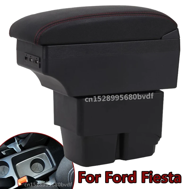 

Подлокотник для Ford Fiesta, детали интерьера, специальные детали, аксессуары для автомобиля, центральный ящик для хранения, автомобильный рычаг