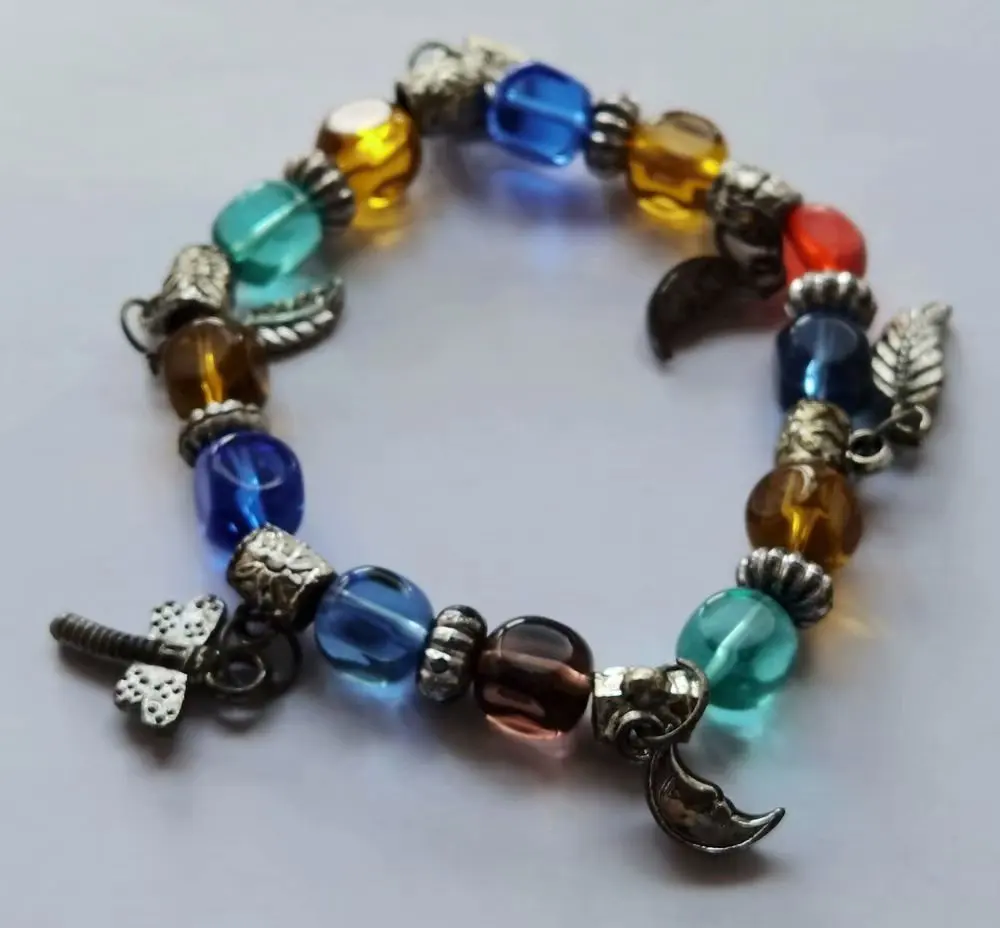 

10 pcs Fashion Selling mixed colorful color glass hand woven Lovely Bracelets