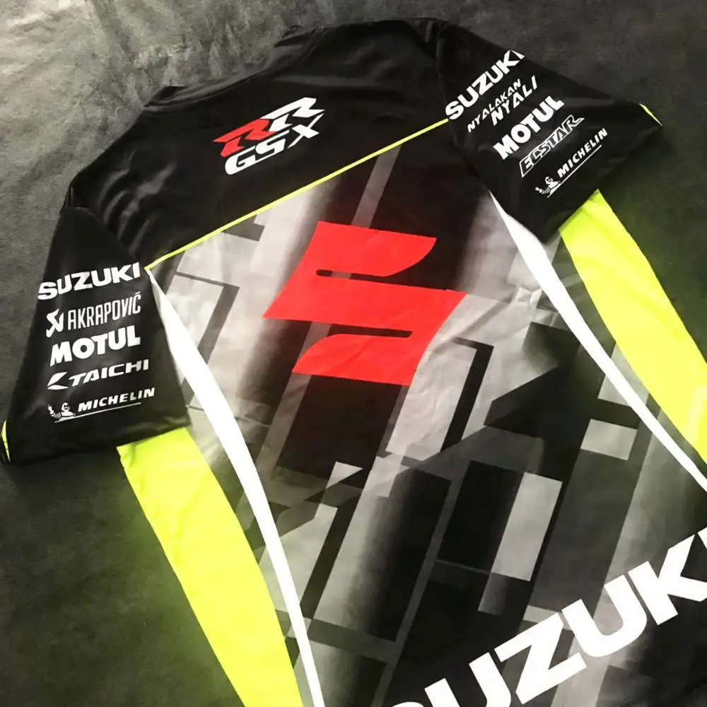 Moto rcycle Racing moto rbike cross camiseta для suzuki футболка верховой езды Мужская дышащая с