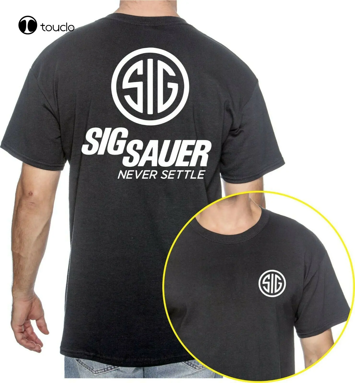 

Sig Sauer Logo T-Shirt - Hight Quality Tees - Limited Edition Unisex Custom Aldult Teen Unisex Digital Printing Tee Shirt Cotton