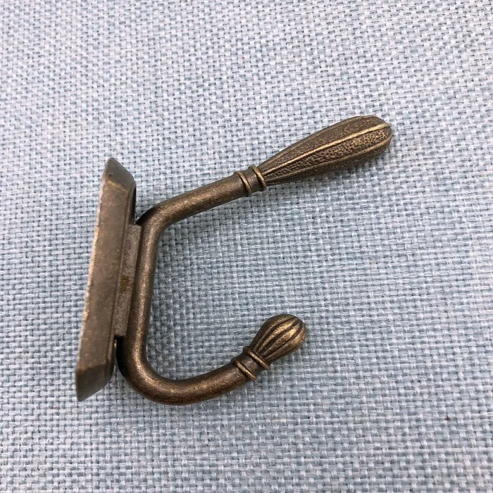 6 шт. мебельная фурнитура античные Крючки для пальто латунные викторианские