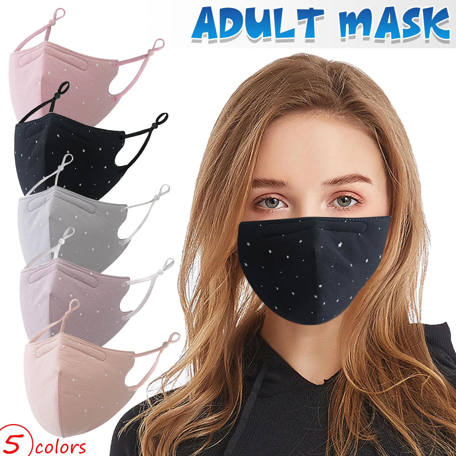 Пылезащитная маска для рта Mascarillas модная лица с принтом многоразовая дышащая