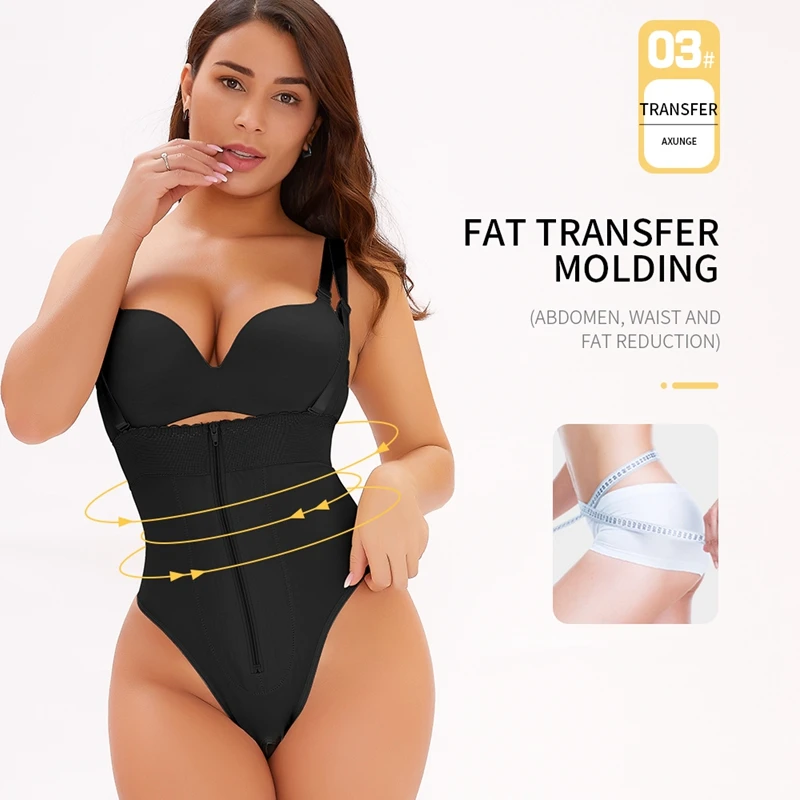 Slimming Waist Thong Bodysuit Body Shaper Full Body Women Shapewear Sexy Waist Trainer Tummy Shaper Hip Up Underwear Large Size
