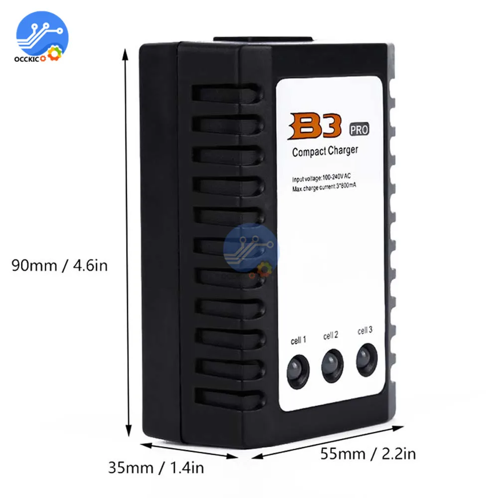 Зарядное устройство Lipo для iMaxRC iMax B3 Pro Compact 2S 3S 10 Вт 20 110 240 В переменного тока