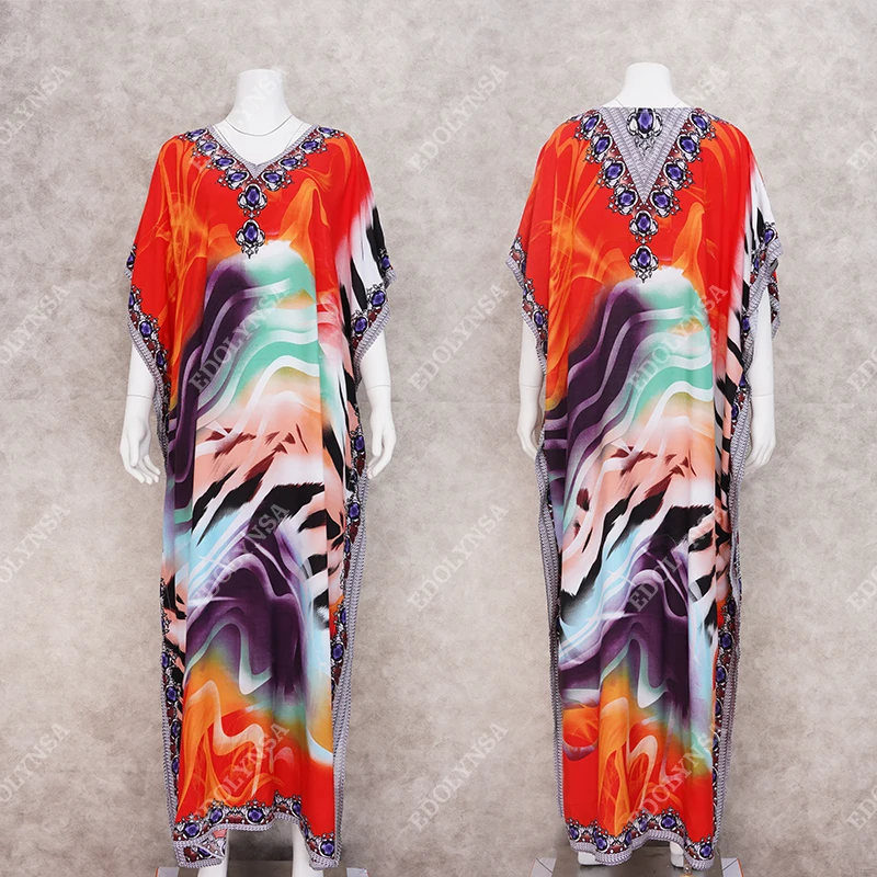 Хлопковое длинное пляжное платье для женщин Пляжное парео купальник накидка