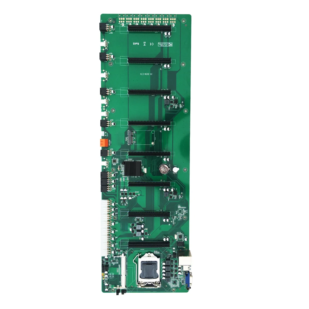 Günstig In-linie BTC Multi Grafiken 8 Karte Große Raum Motherboard Computer Mine Bord Speicher Integrierte Interface Low Power Verbrauch