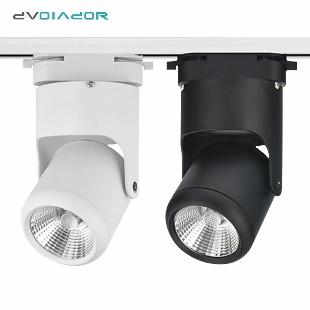 

Adjustable Led Track Light Lamp 10W 15W 20W Ceiling Rail Track lighting Fixtures COB Spotlights for shop clothing Store Home