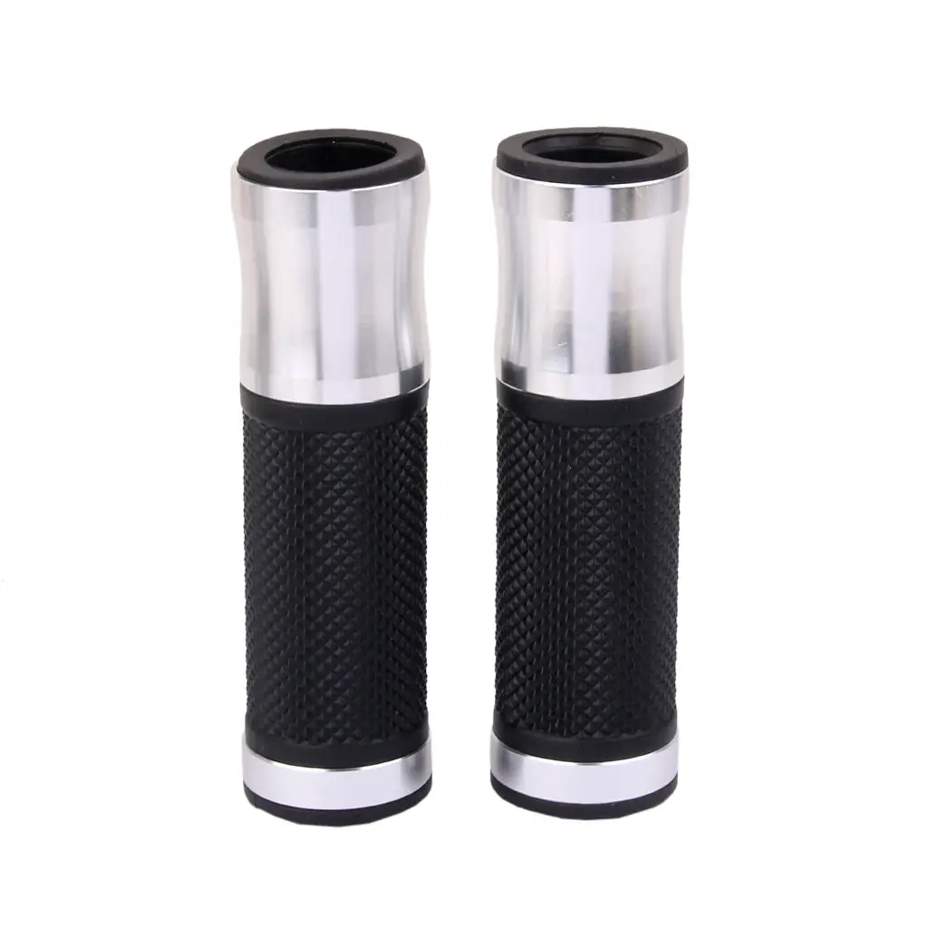 

2 шт., серебристые ручки для мотоцикла, велосипеда