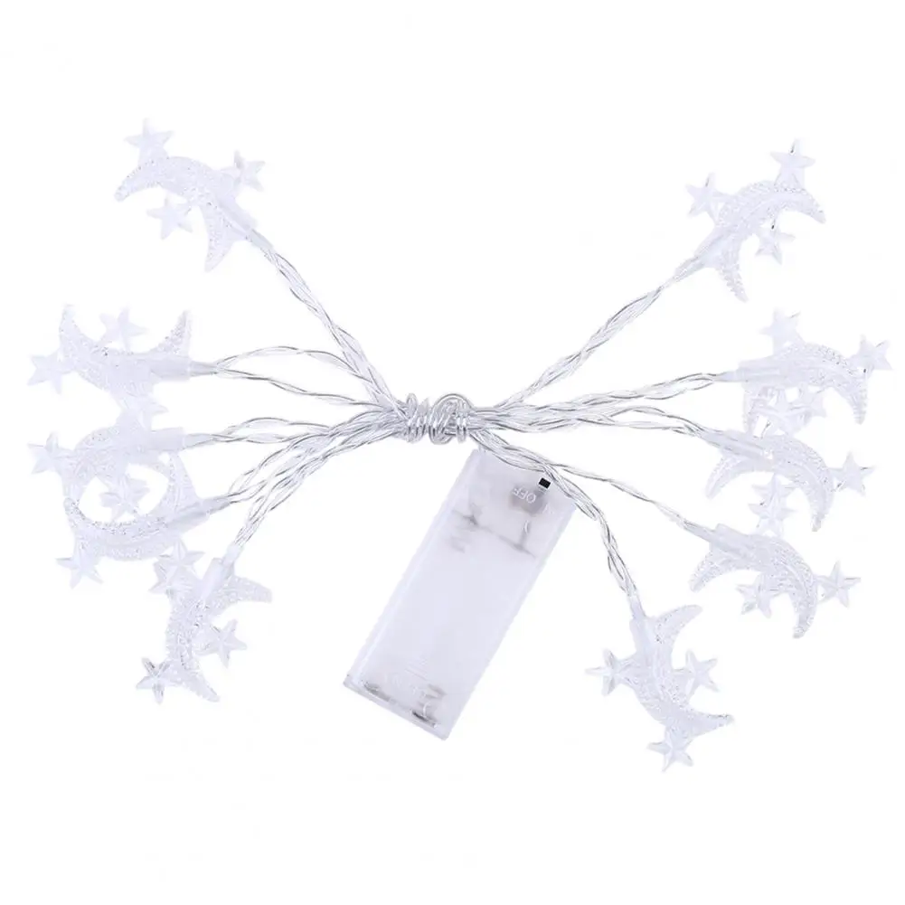 

Christmas LED String Light Warm Ornaments Plastic Holiday Festival Star Moon Lamp Garland Fairy Lights Xmas Tree Party Decor