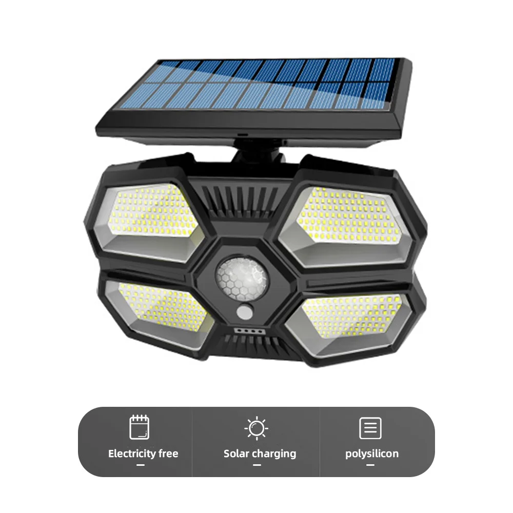 

Solar LED Lamp Wall Light Waterproof Motion Sensor Outdoor Safety Lamp Garden Decoration Solar Powered Lantern Lamp 180-2 LED