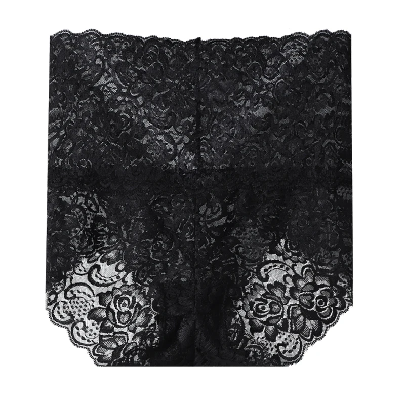 

7PCS High Waist Panties Women Lace Sexy Underwear Female Floral Perspective Lingerie Briefs Underpants Plus Size Pantys M-XXXL