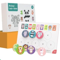 children animal logic games matching toys digital color montessori educational learning match toy menory training toys for baby