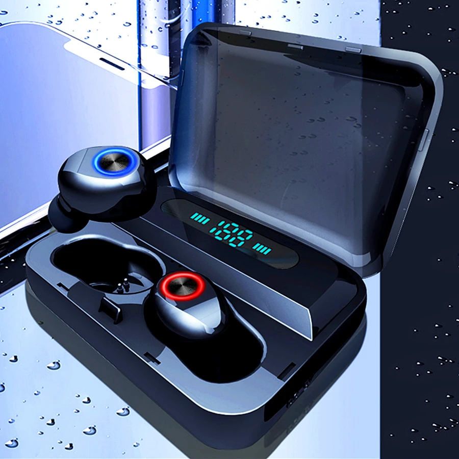 TWS наушники с поддержкой Bluetooth 5 0 и зарядным футляром|Наушники гарнитуры| |