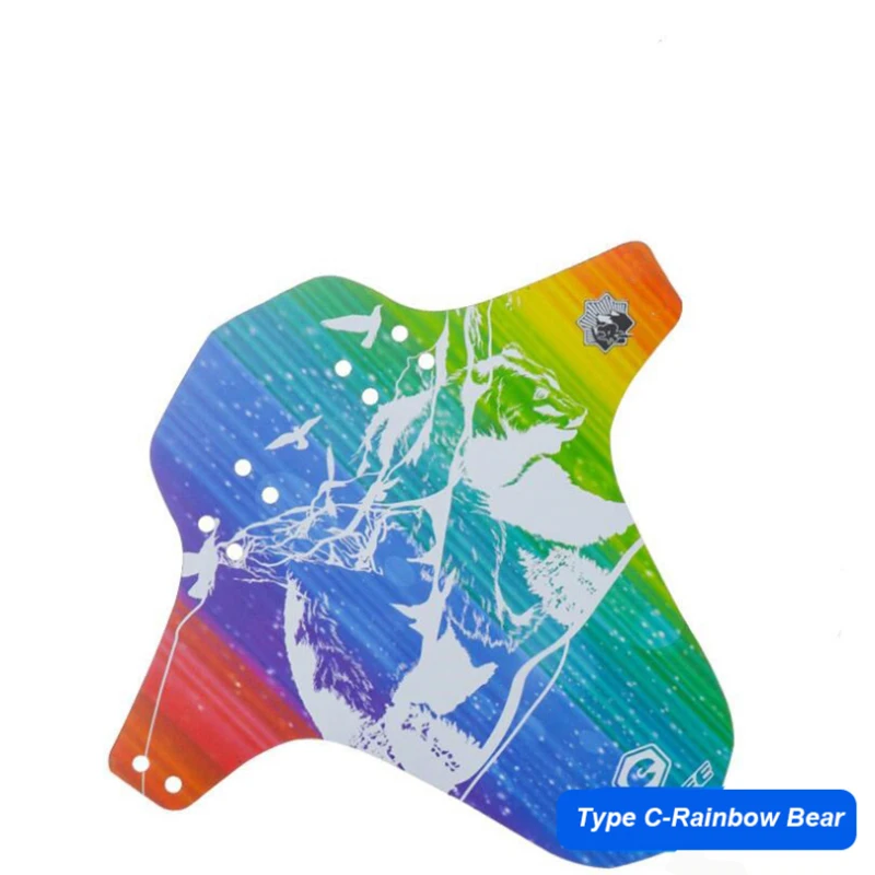 Брызговик для велосипеда PP5 цветной мягкий гибкий водонепроницаемый с 6 стяжками