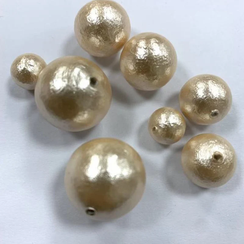 Японский хлопковый жемчуг для изготовления ювелирных изделий половинные