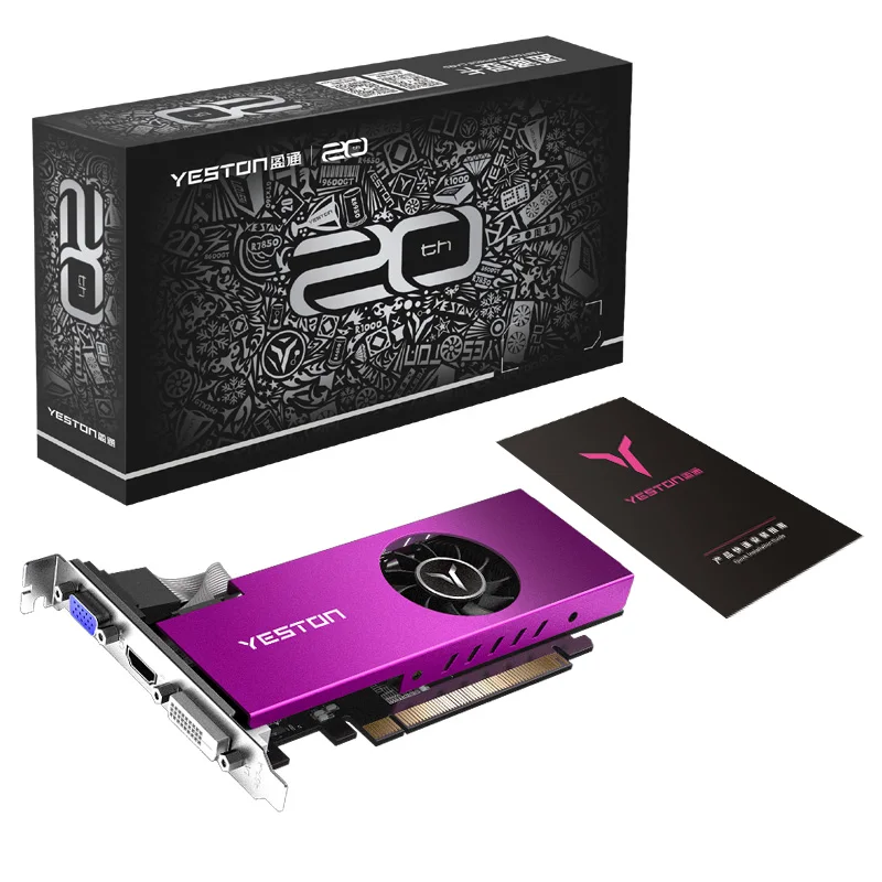Yeston Radeon RX560-4G D5 LP XL2 Graphics Cards 4G/128bit/GDDR5 Desktop Computer PC Video Graphics Cards 1200/6000MHz DirectX 12