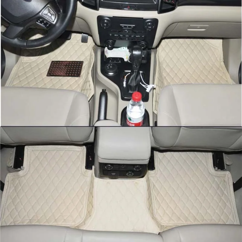 

fiber leather car floor mats for ford everest accessories parts 2015 2016 2017 2018 2019