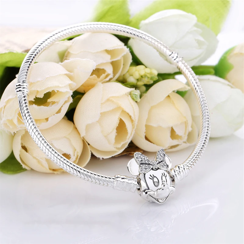 Подходит для оригинала Pandora Pulseira, очаровательный браслет, черное сердце, эмаль, золото, прозрачный CZ бисер, змеиная основа, цепочка для женщин, ювелирное изделие, сделай сам, подарок